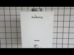 10L 2.6GPM Calentador de agua Panel de revestimiento negro GNL Tipo de gas