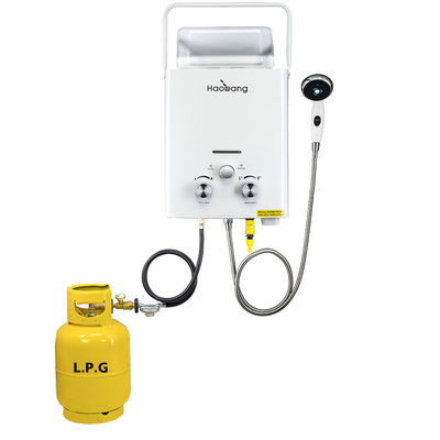 0.02-0.8Mpa 6L Gas Geyser LP Gas Camping Shower Instant Water Heater System