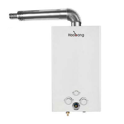 Calentador de agua de gas sin depósito de 10L, baño instantáneo, tipo de escape equilibrado