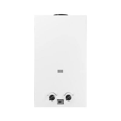 Tipo de escape de combustibles domésticos Calentador de agua de 10L 20KW Pantalla LCD LED