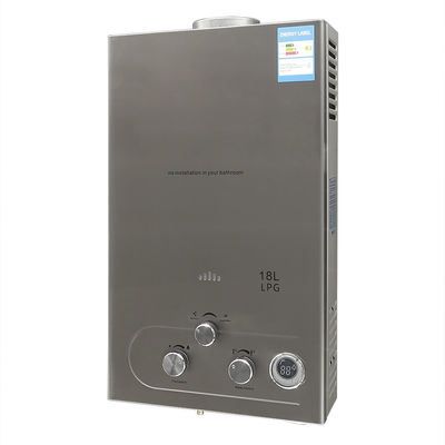 24KW Salón de duchas Gas Calentador de agua NG GLP Harmónica quemador Sliver