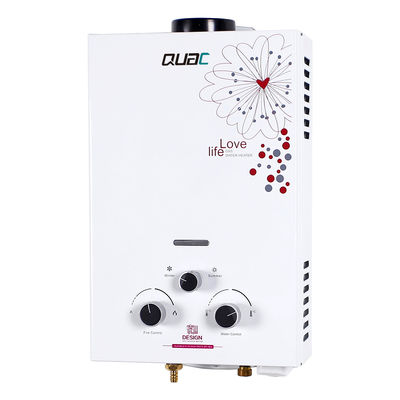 Pinturas de vidrio 12KW Calentador de agua de gas 100PCS escape de humo blanco