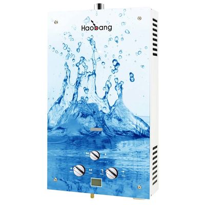 Calderas de gas de 20 kW Tipo de calentador de agua de gas natural de tipo NG Panel de vidrio de colores