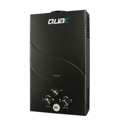 10L 2.6GPM Calentador de agua Panel de revestimiento negro GNL Tipo de gas