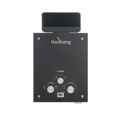 6L 1.58GPM Panel de vidrio de géiser de gas LP Tipo de gas para ducha al aire libre