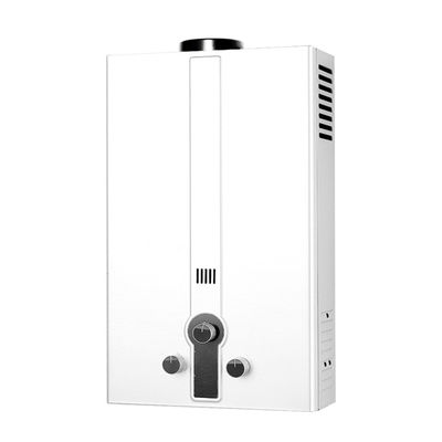 Calentador de agua de gas instantáneo 10L Panel blanco 3 botón ajustar la temperatura