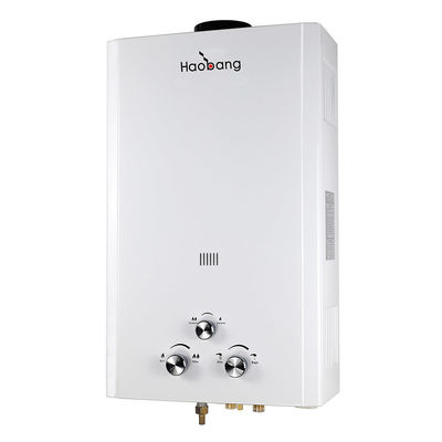 10L de GLP de gas natural gas instantáneo para calentadores de agua Tipo de escape de humo DC 3V
