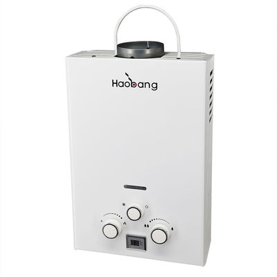 Calentador de agua de gas instantáneo portátil de 6L RV de campamento con conjunto de ducha