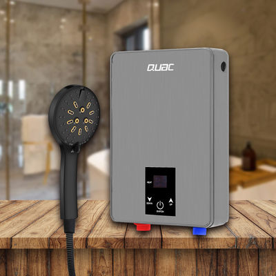 Calentador de agua eléctrico instantáneo impermeable IPX4 con pantalla táctil LED