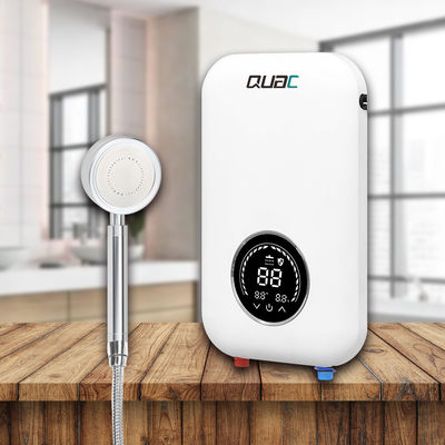 Calentador de agua eléctrico sin tanque de 8 kW con pantalla LED