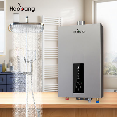 Colores personalizables y rango de control de temperatura de 35-80 grados en el calentador de agua de gas de ventilación eléctrica